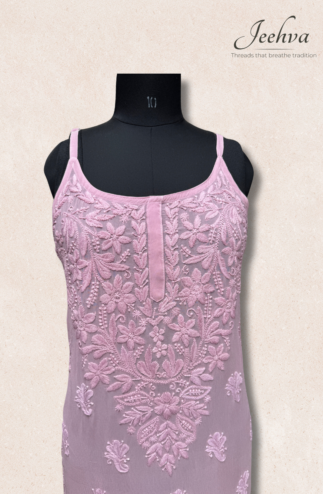 Viscose Chikankari Adjustable Strap Kurti – Breezy Elegance
