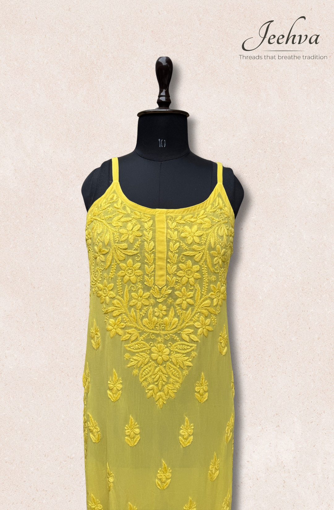 Viscose Chikankari Adjustable Strap Kurti – Breezy Elegance